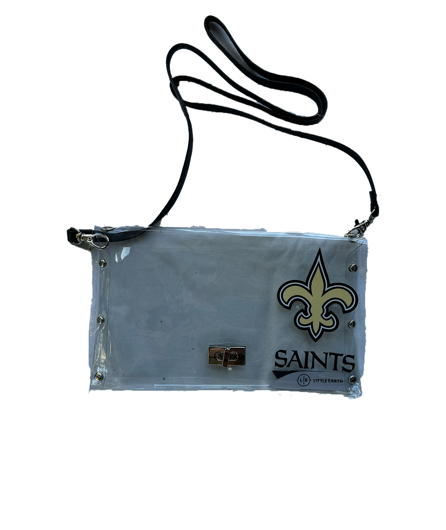 New Orleans Saints Bag - Clear Envelope Purse