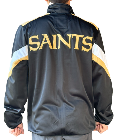 New Orleans Saints Jacket - Stripe Sleeve