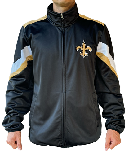 New Orleans Saints Jacket - Stripe Sleeve