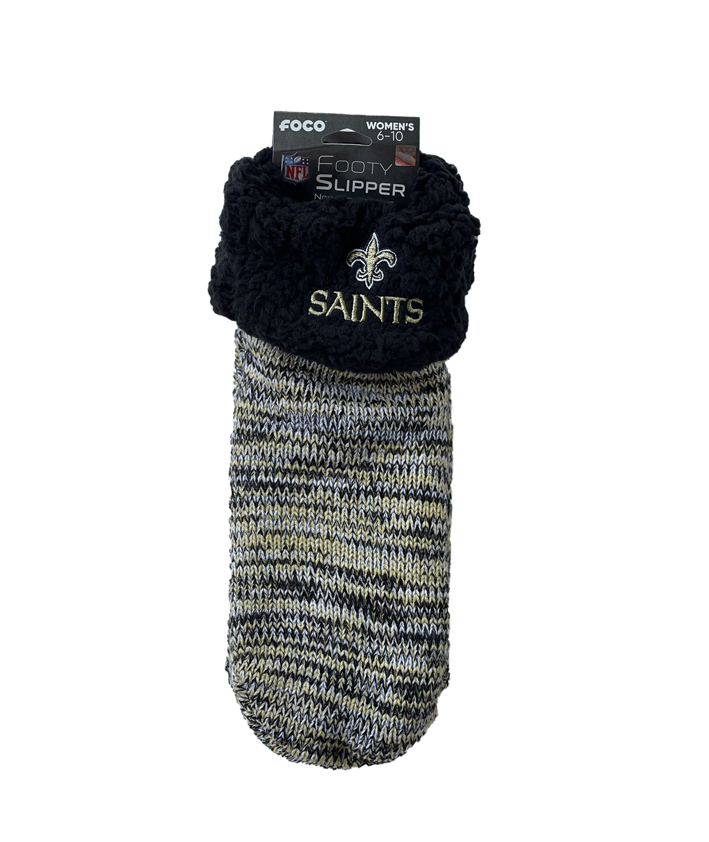 New Orleans Saint Socks - Women's Footy Slipper Ankle