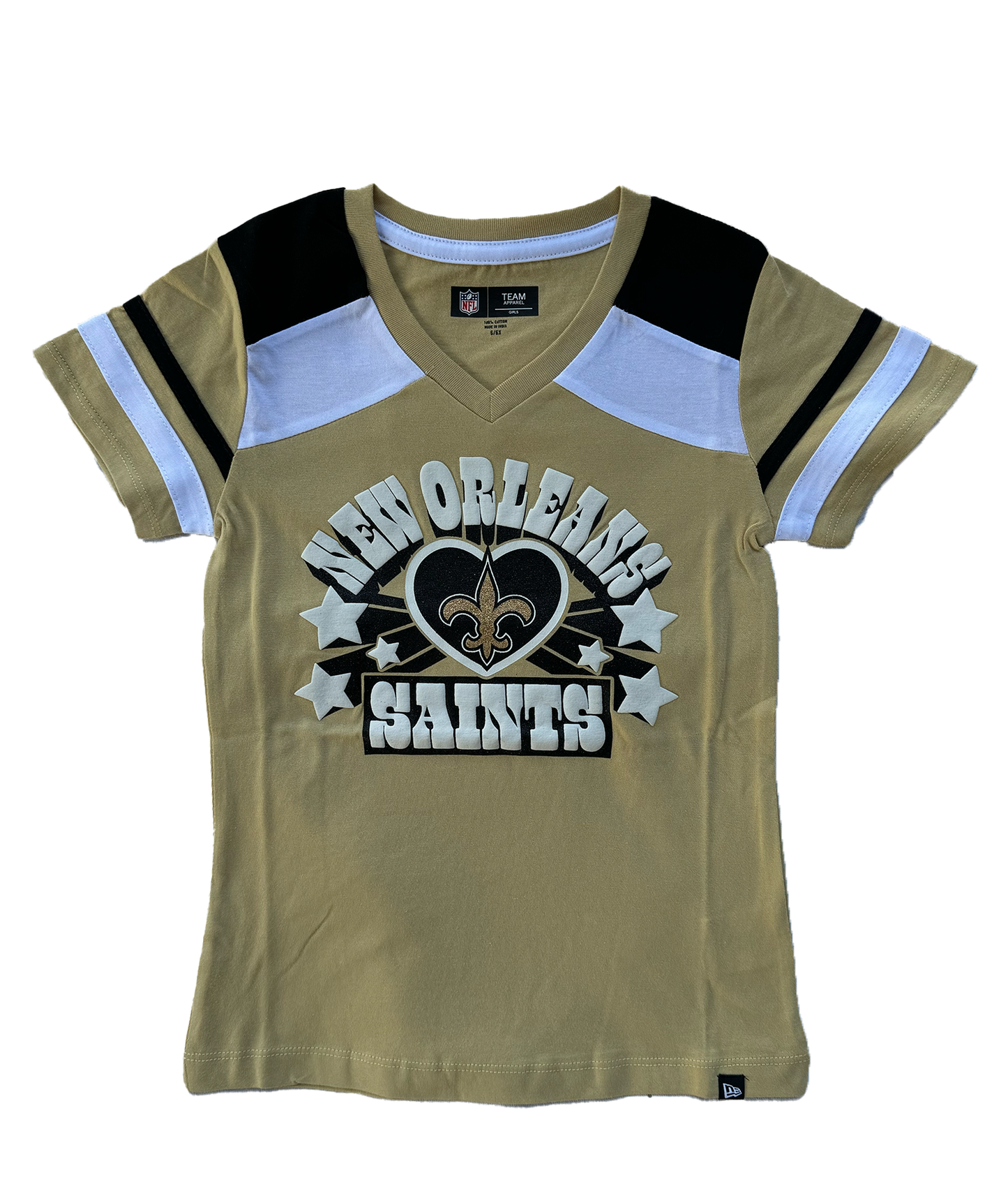 New Orleans Saints Girls Shirt - New Orleans Saints Heart