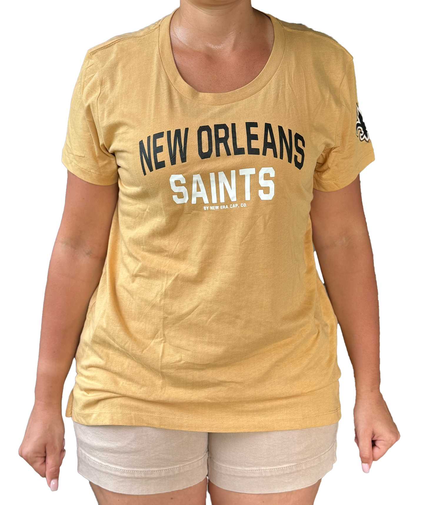 New Orleans Saints Women's Short Sleeve Shirt - Gold