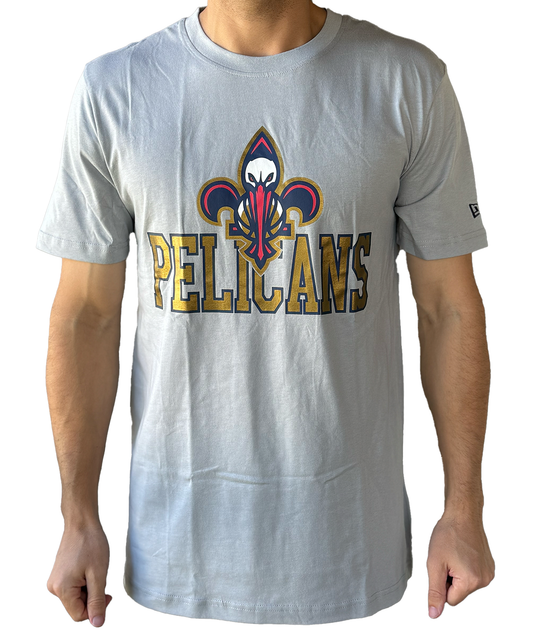 New Orleans Pelican T-Shirt - Gray Logo/Pelicans