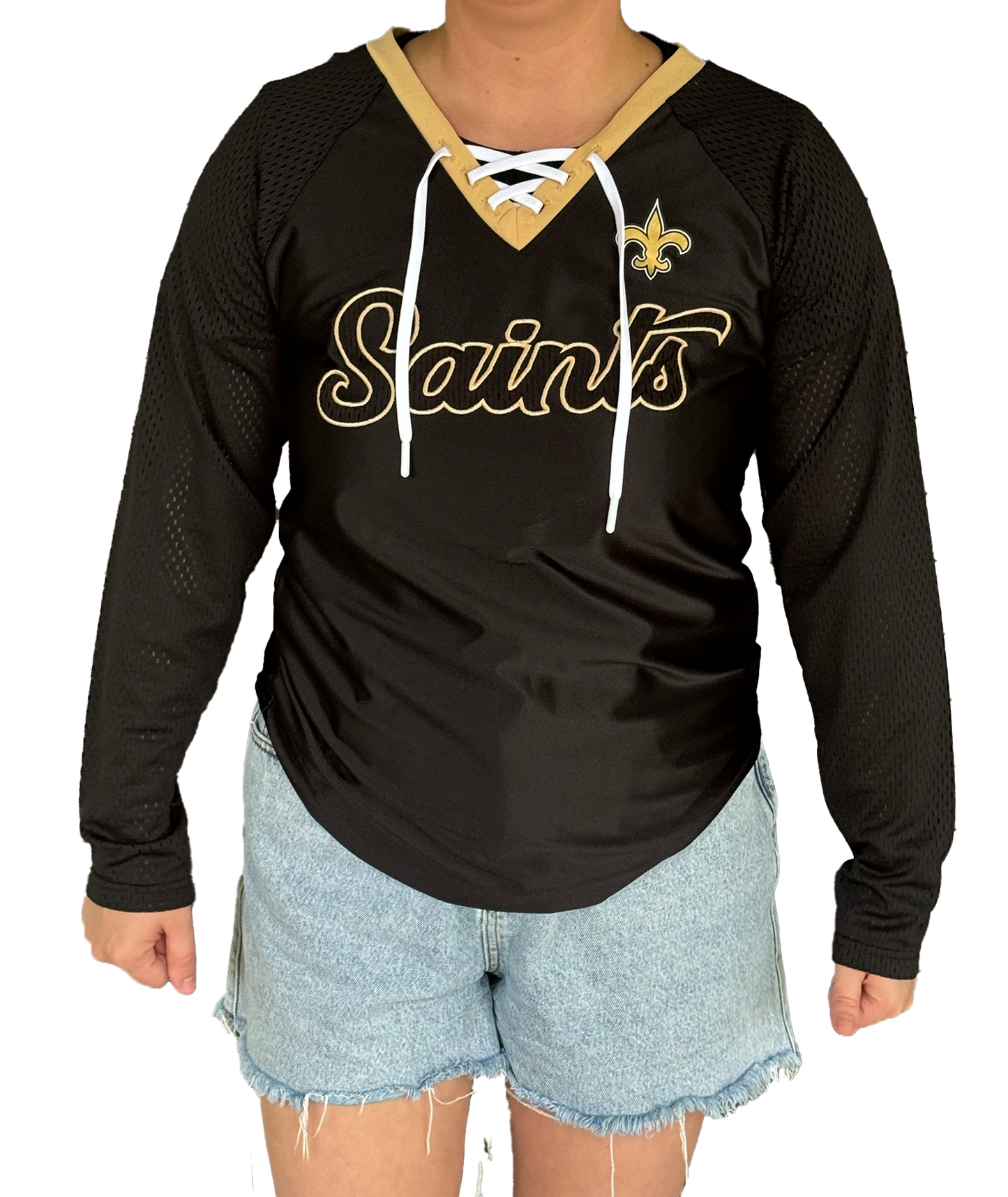 New Orleans Saints Womens Long Sleeve - Saints Jersey Shirt