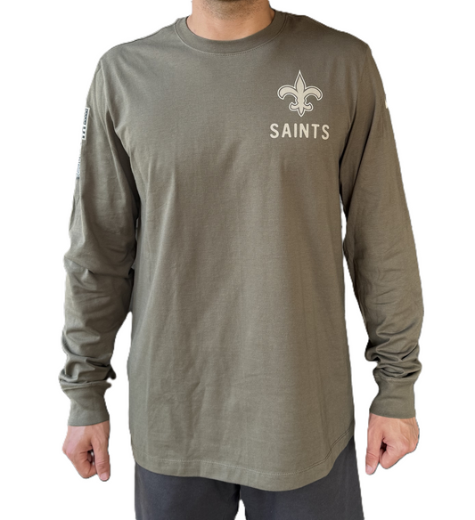 New Orleans Saints T-Shirt - Military LS