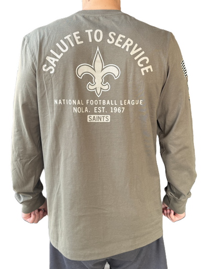 New Orleans Saints T-Shirt - Military LS