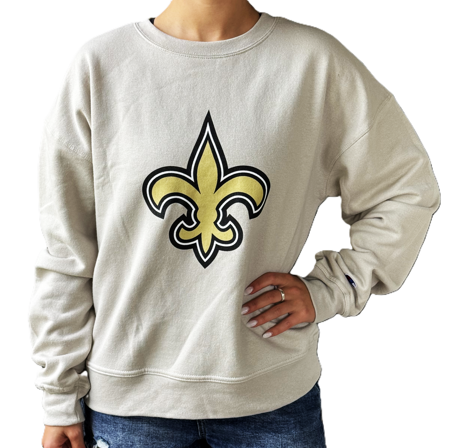 New Orleans Saints Women's Sweat -  FDL Khaki Crew