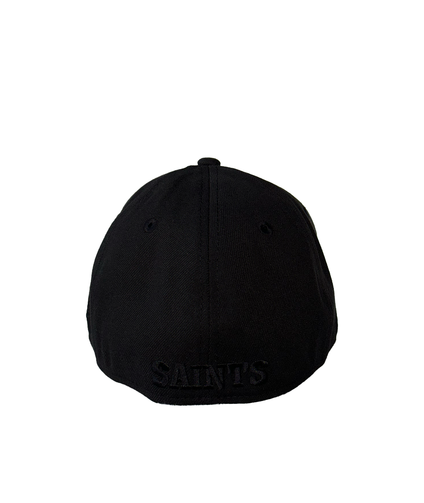 New Orleans Saints Hat - Flex Shield Black Tonal Cap