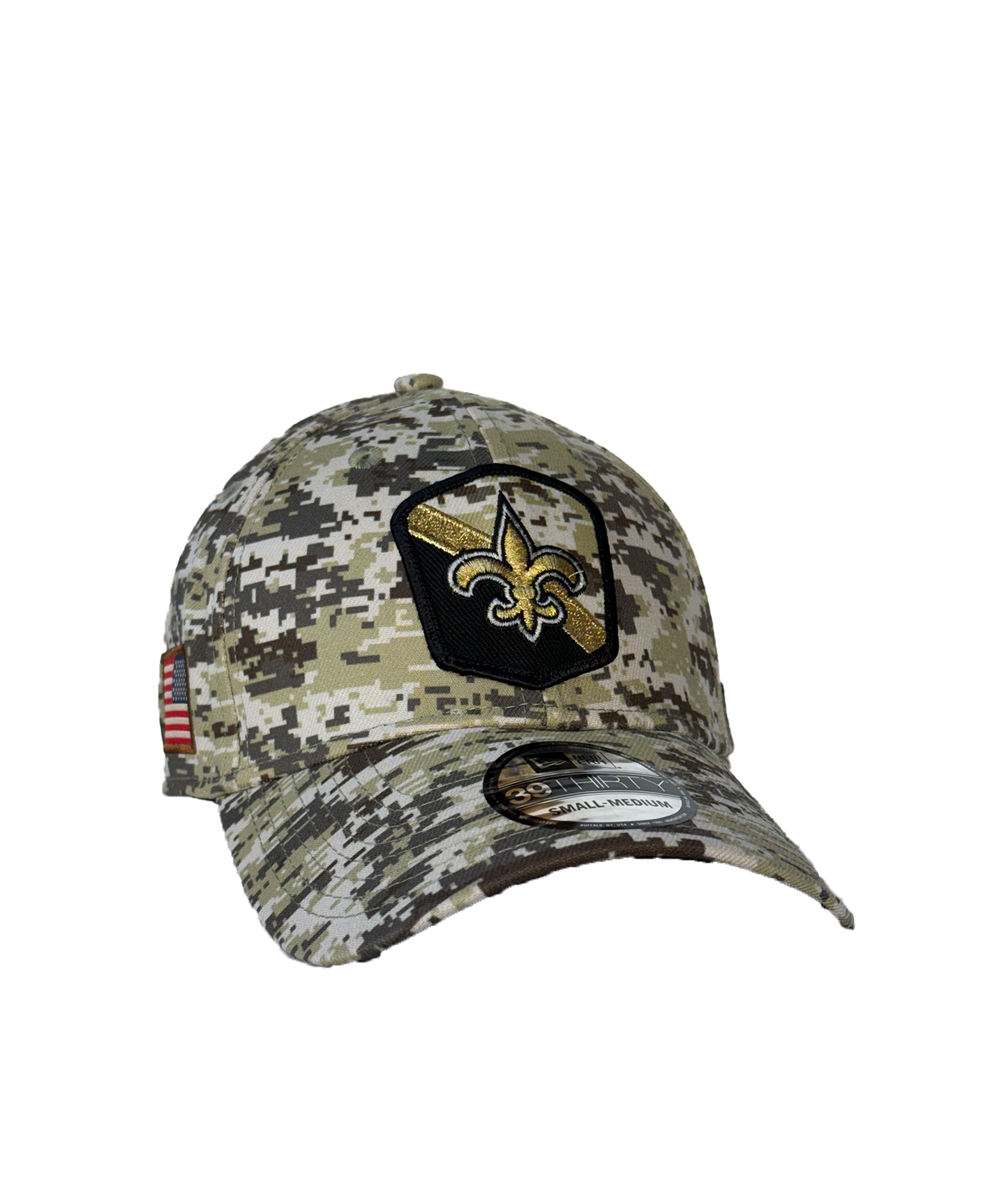 New Orleans Saints Hat - Flex Camo Mil Cap