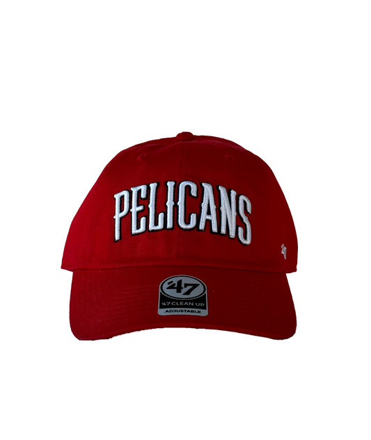 New Orleans Pelican Cap - Adjustable Clean Up Red Pelican