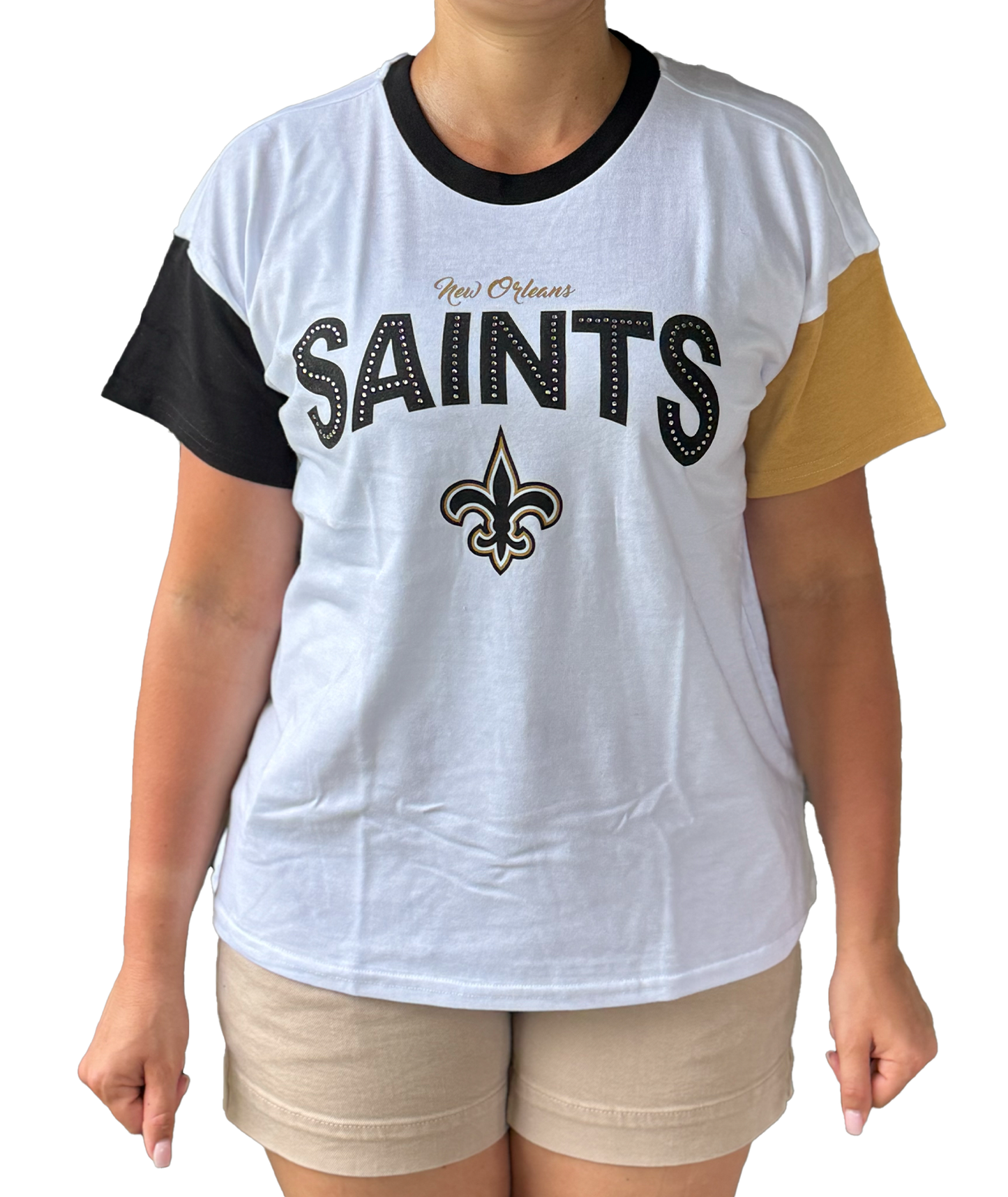 New Orleans Saints Women's Short Sleeve Shirt - Rhine FDL