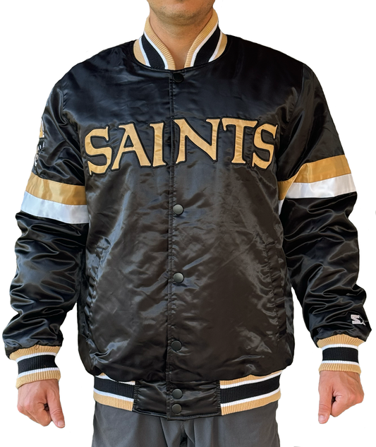 New Orleans Saints Jacket - Satin Varsity