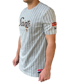 New Orleans Saints Men's T-Shirt - Pin Stripe