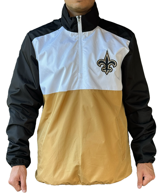 New Orleans Saints Quarter-Zip Jacket - Gametime