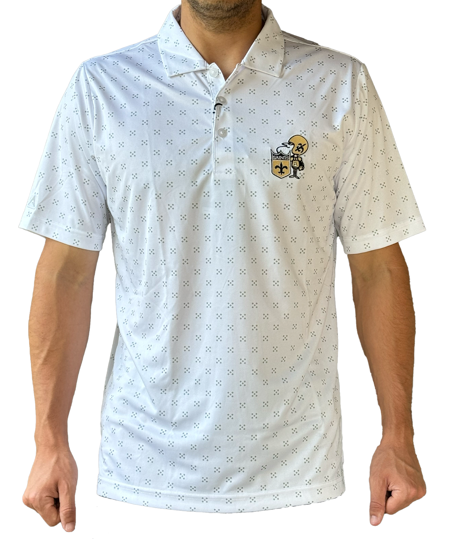 New Orleans Saints Men's Polo - Spark White